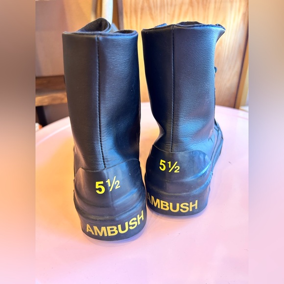 Converse x Ambush Pro Leather High Top Sneaker Black Rubberized Leather Size 7 - Picture 2 of 9